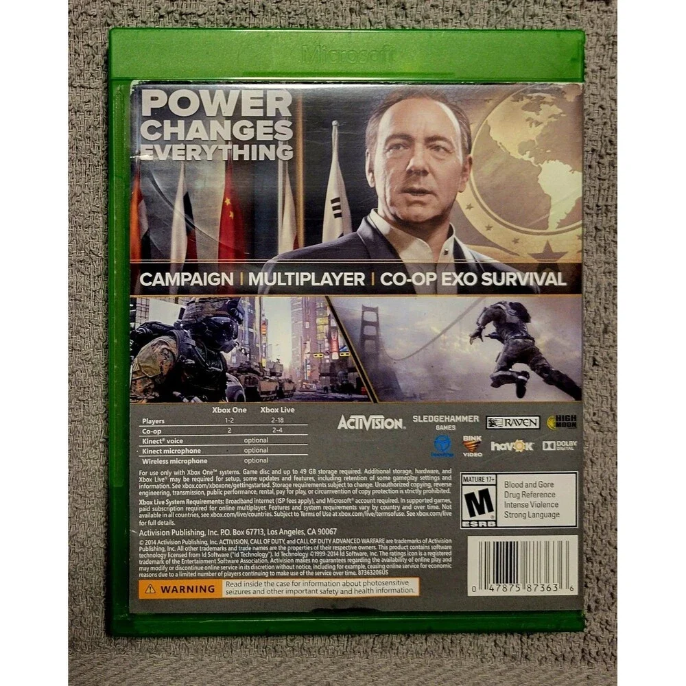 Call of Duty: Advanced Warfare (Microsoft Xbox One, 2014)